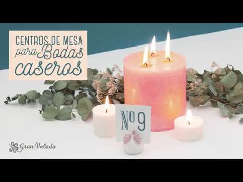 centros de mesa para bodas caseros