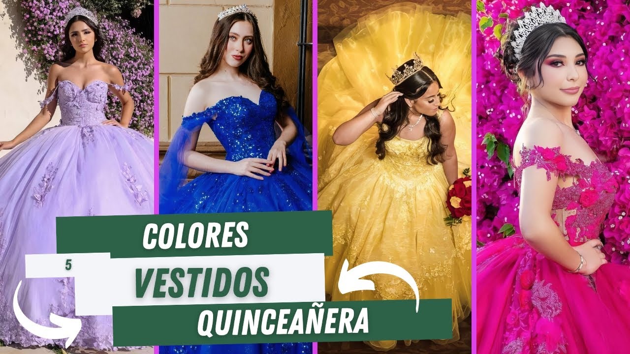 colores de vestidos para 15 años