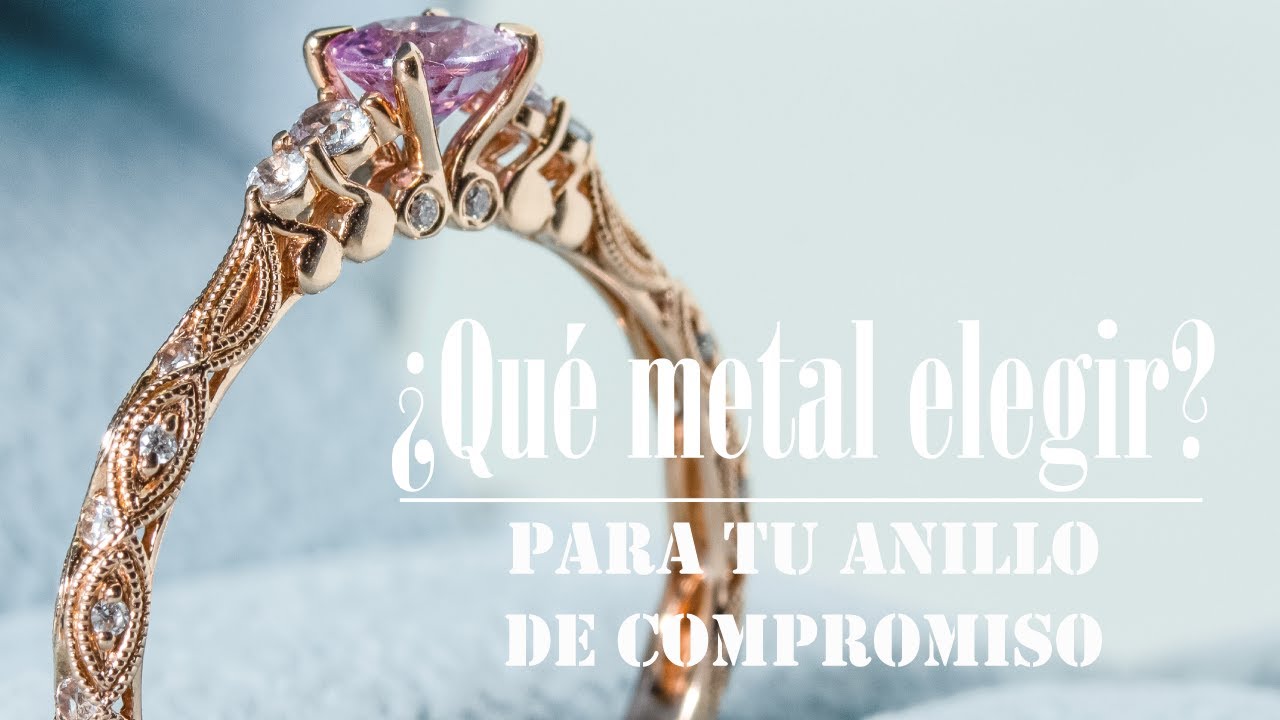 el anillo de compromiso debe ser de oro o plata