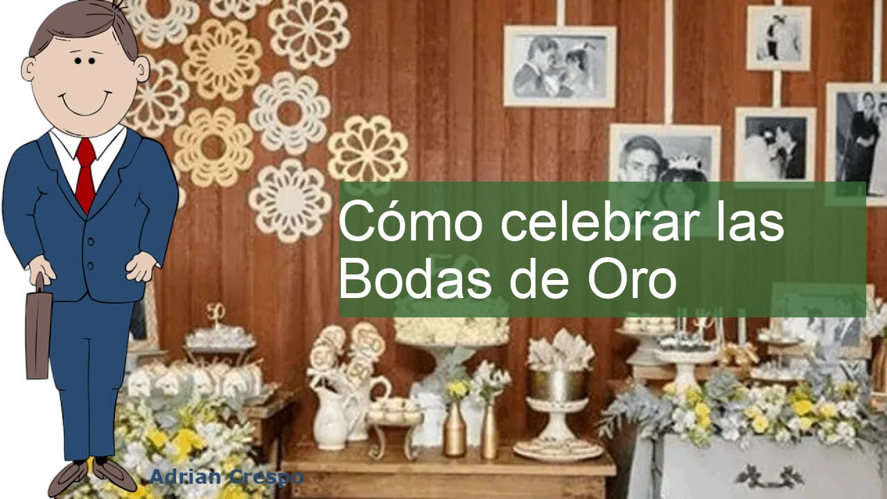 ideas para celebrar las bodas de oro de mis padres