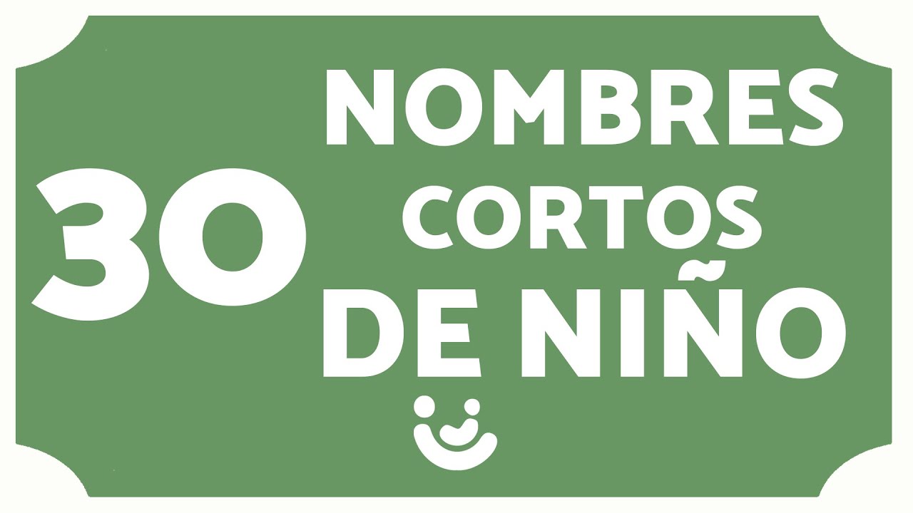 nombres de niño cortos y dulces