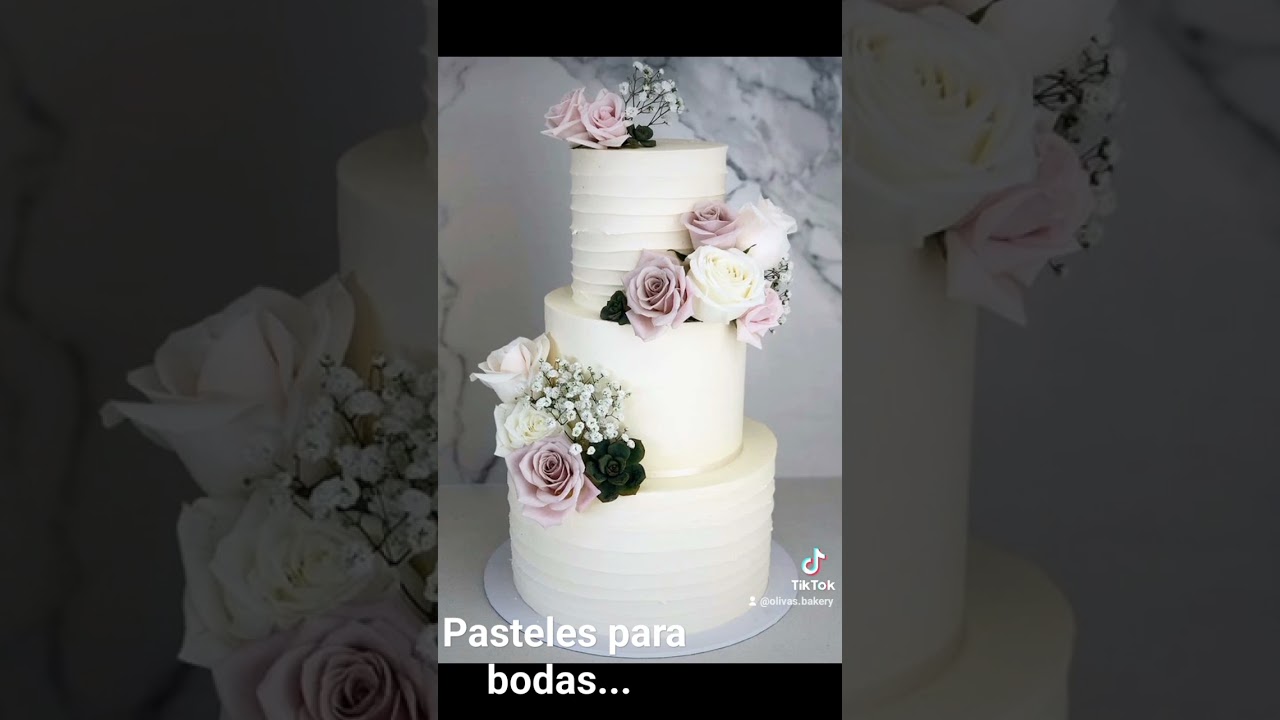 pasteles para boda sencillos y elegantes