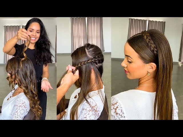 peinados con pelo suelto y liso