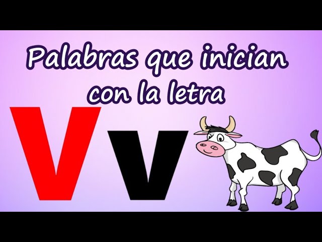 10 palabras que empiecen con v