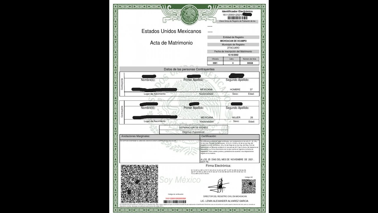 acta de matrimonio en linea nuevo leon