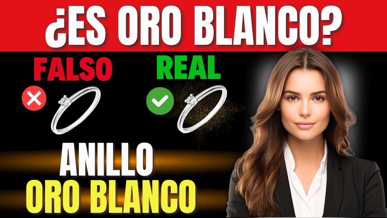 como saber si un anillo es de oro blanco