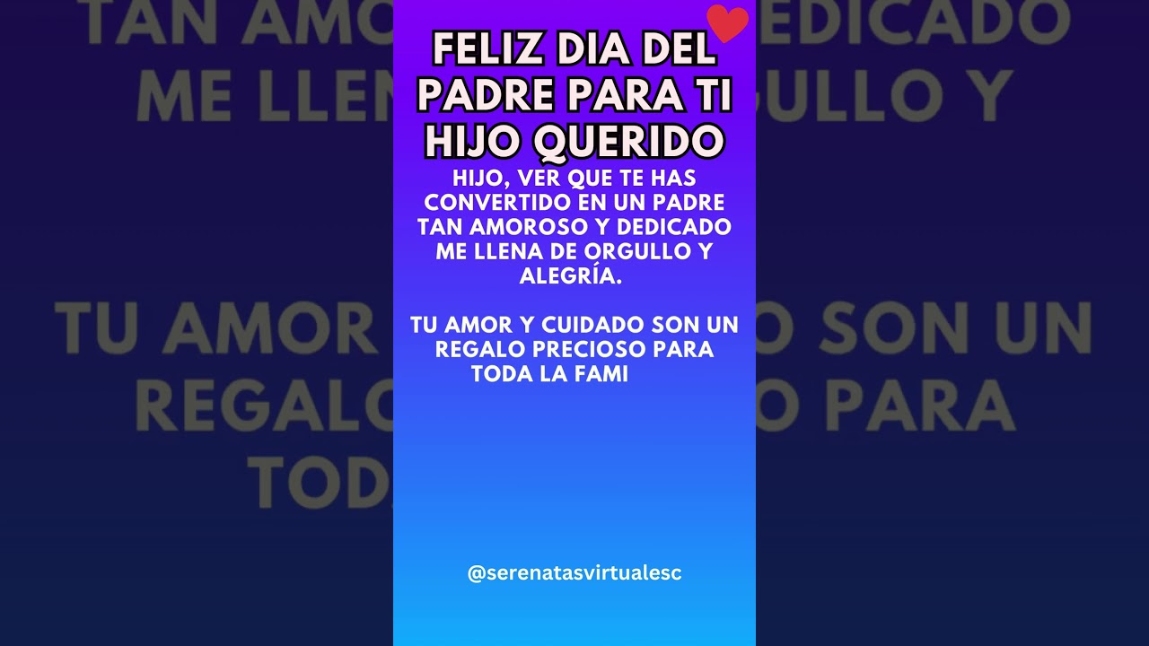feliz dia del padre al papa de mis hijos