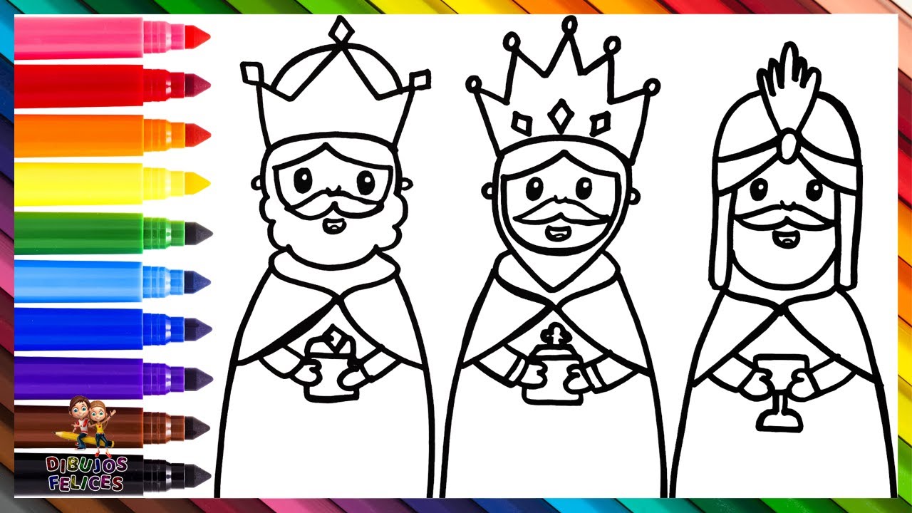 los colores de los reyes magos