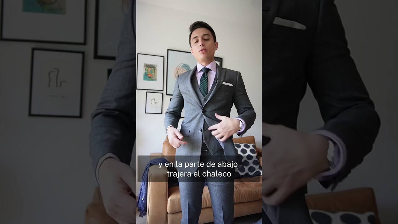 partes de un traje de hombre
