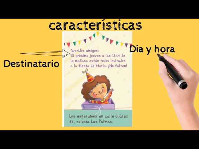 que lleva una invitacion de cumpleaños