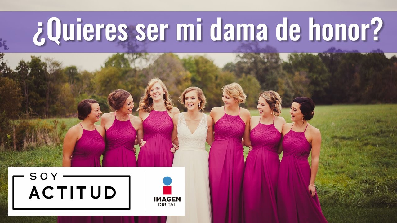 quieres ser mi dama de honor frases