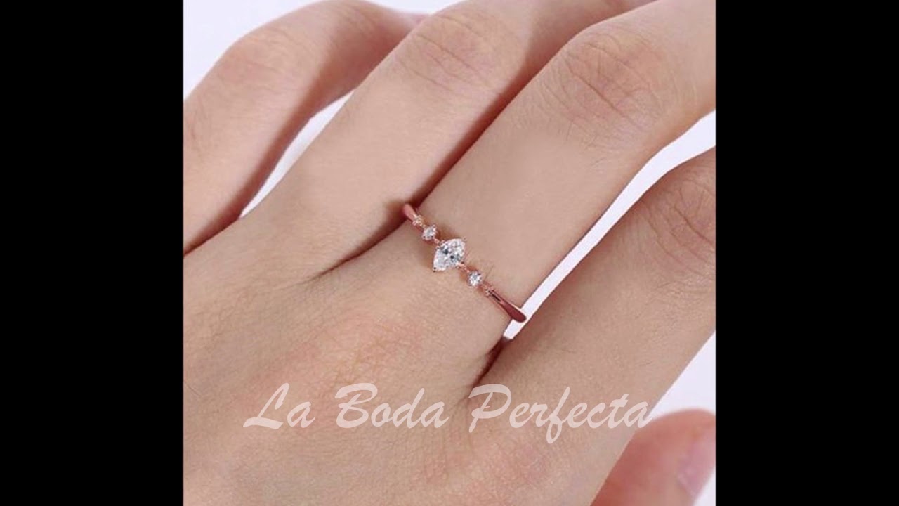 anillos de boda sencillos y elegantes