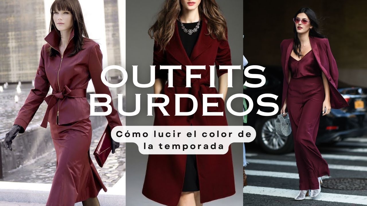 como combinar un vestido burdeos para una boda