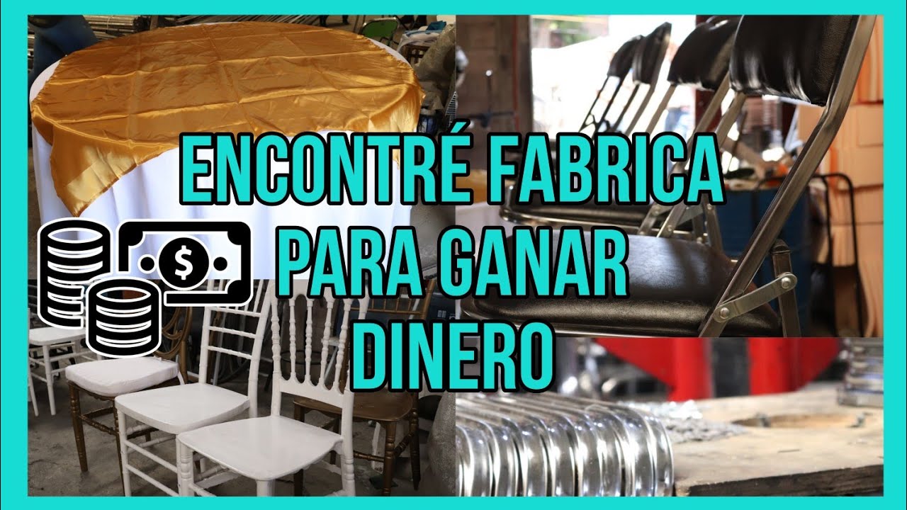 fabricas de sillas y mesas para eventos