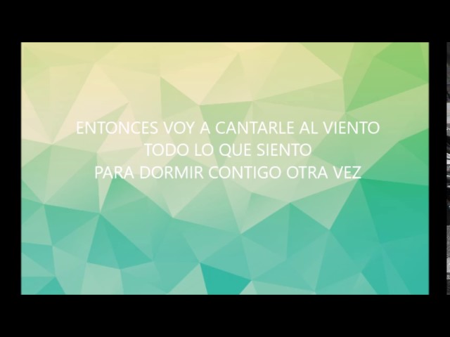 para dormir contigo otra vez letra