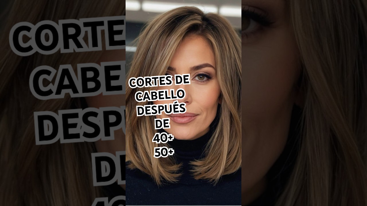 pelo media melena con mechas rubias