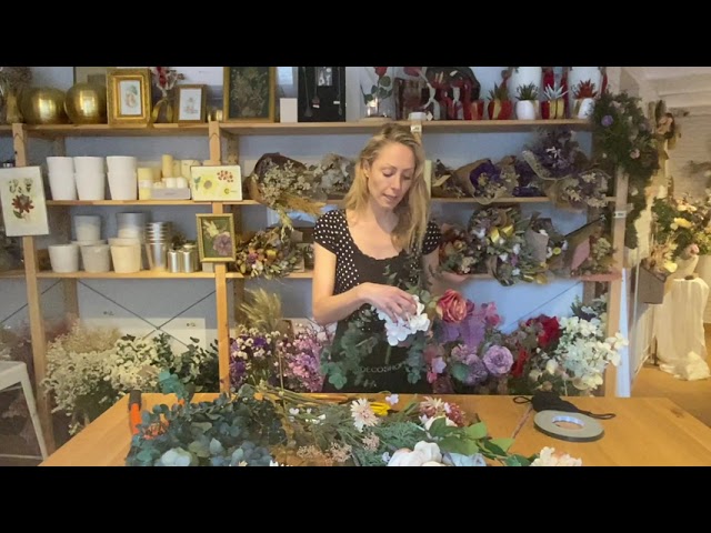 ramo de novia con flores preservadas