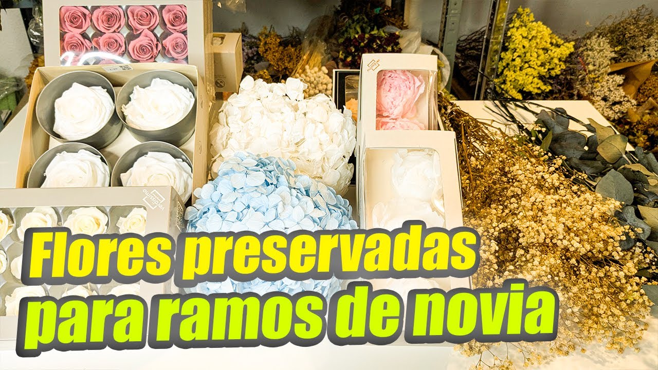 ramos de novia flores preservadas baratos