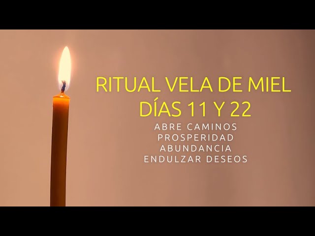 velas de miel 11 y 22