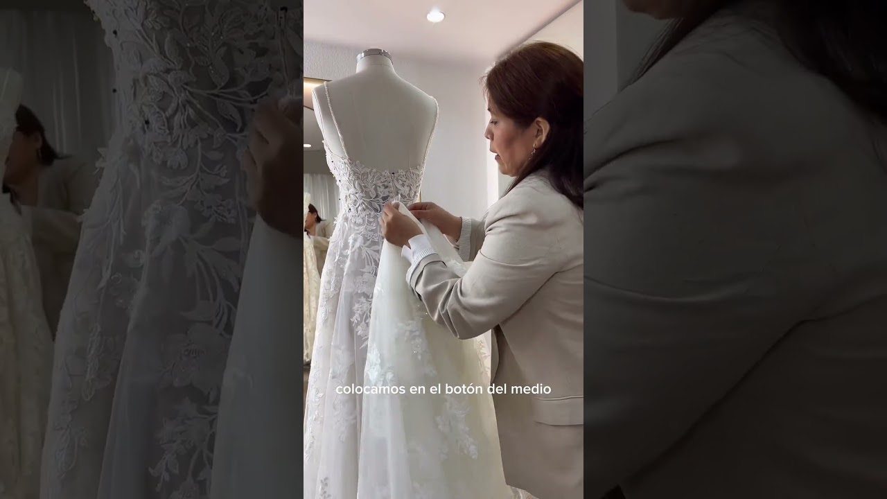 broche para recoger cola vestido novia