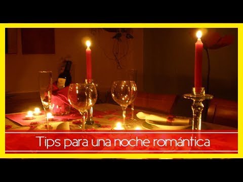 como organizar una noche romantica en casa
