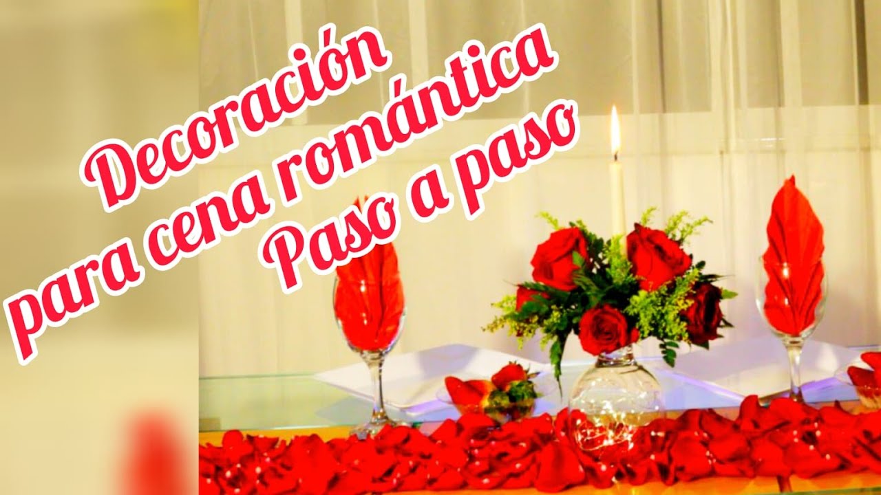 decoración con velas para una noche romántica