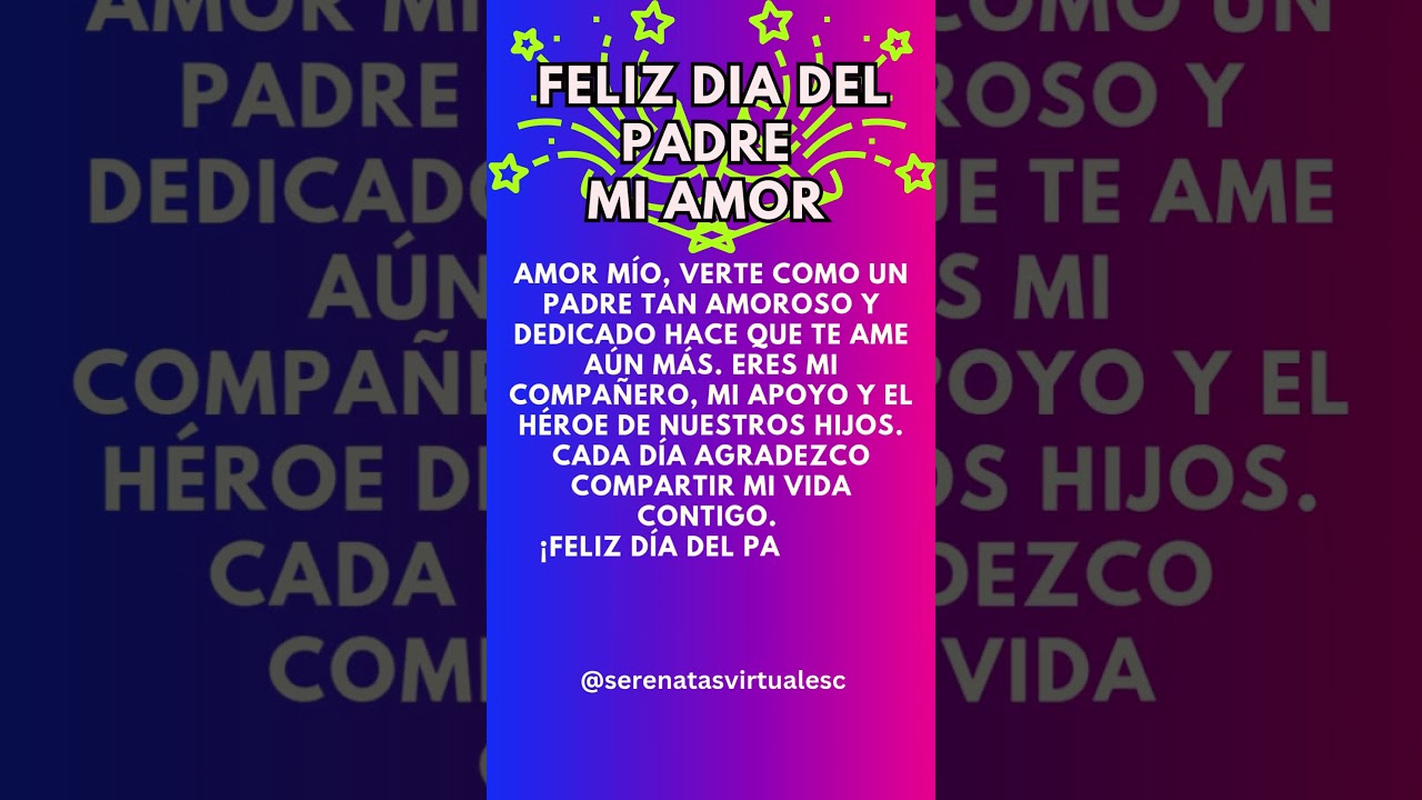feliz dia del padre para mi esposo poemas