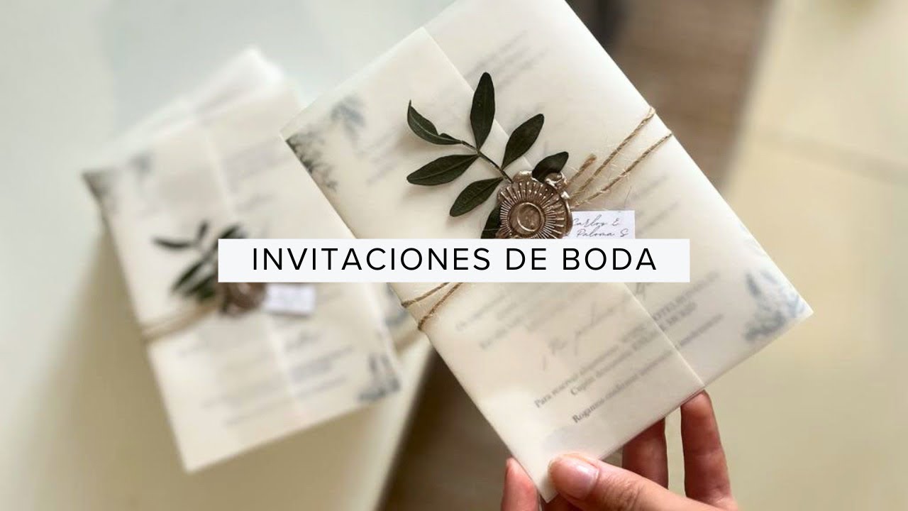 invitaciones de boda sencillas y elegantes