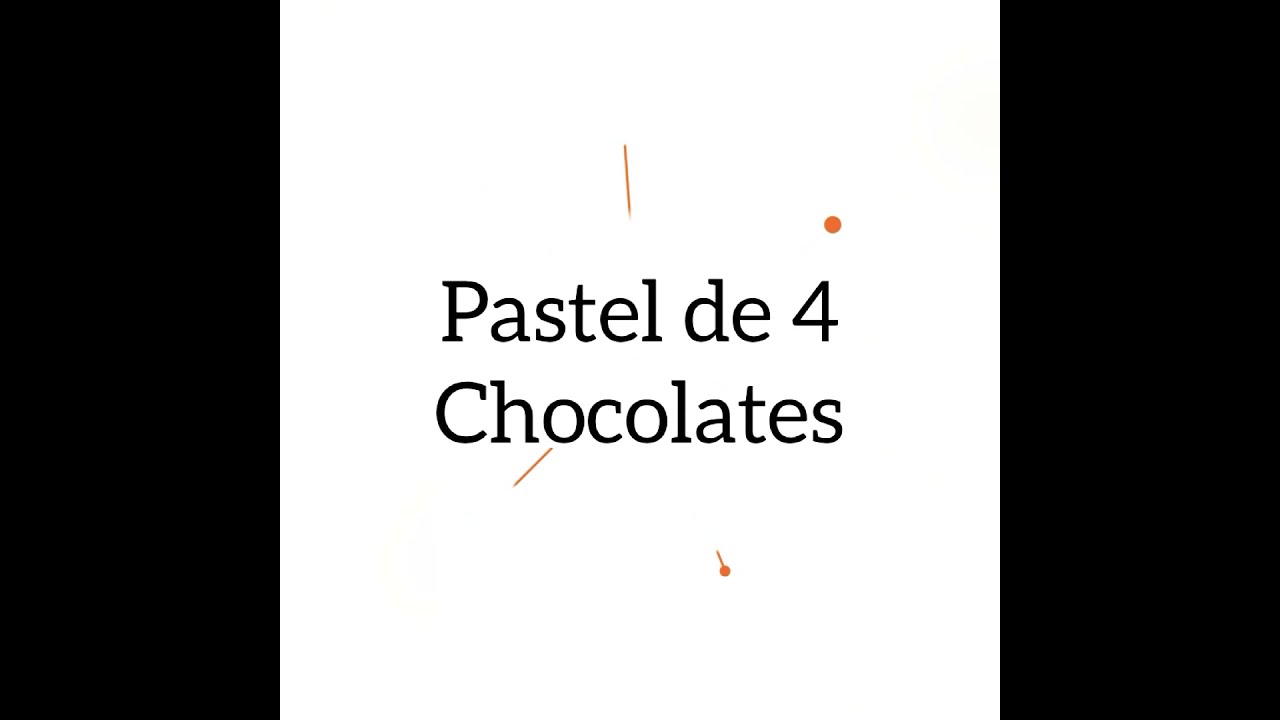 pastel de 4 chocolates del globo