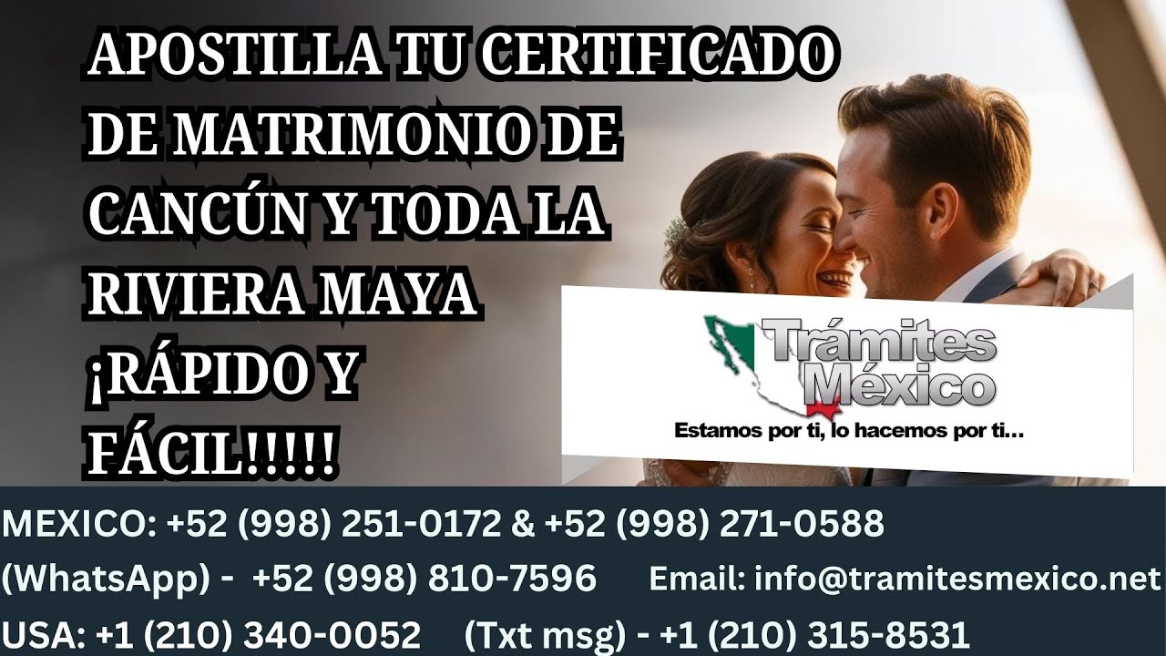 registro civil cancun acta de matrimonio