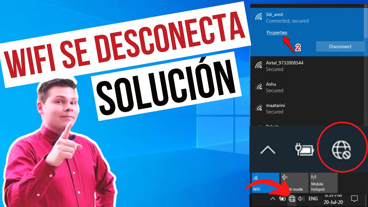 wifi se desconecta a cada rato
