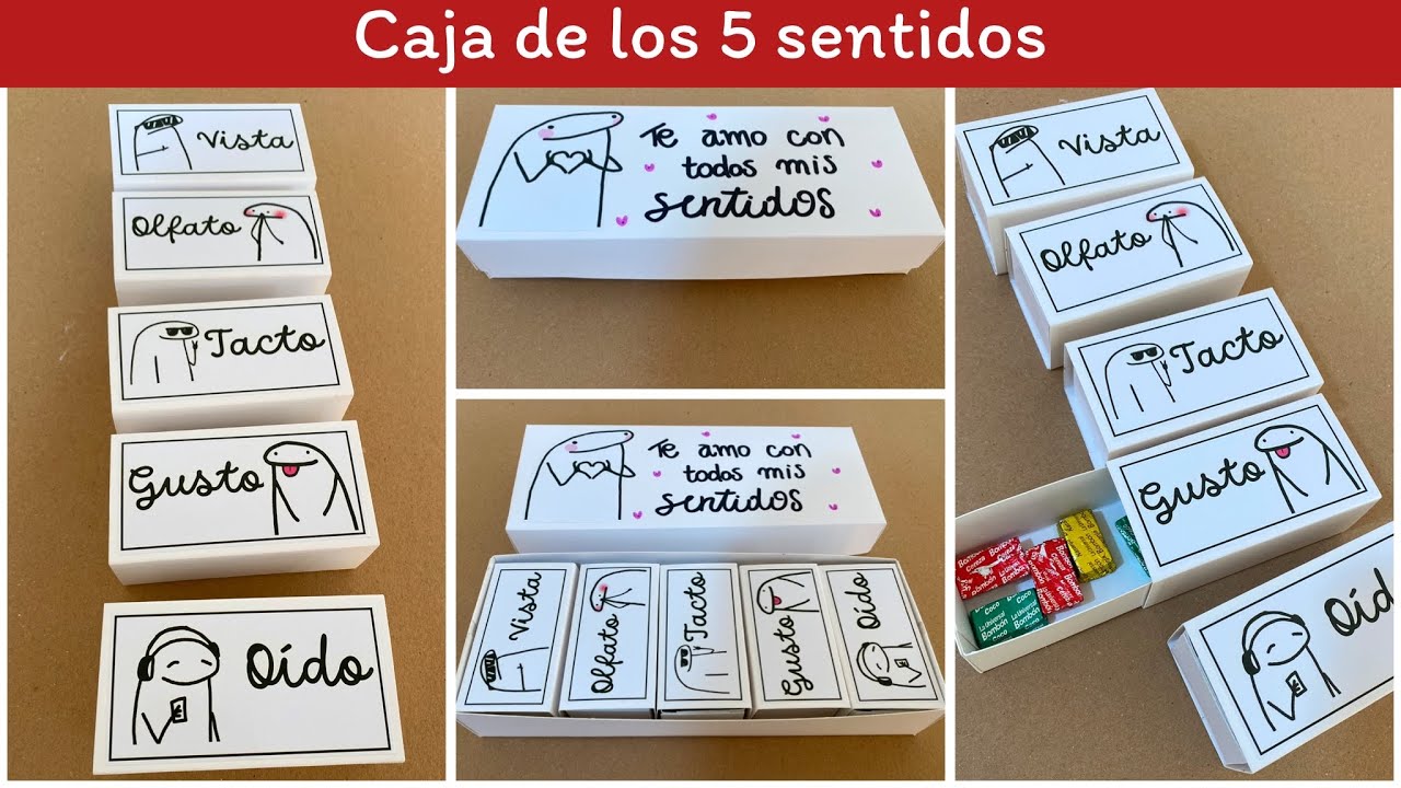 caja de los 5 sentidos para tu novio