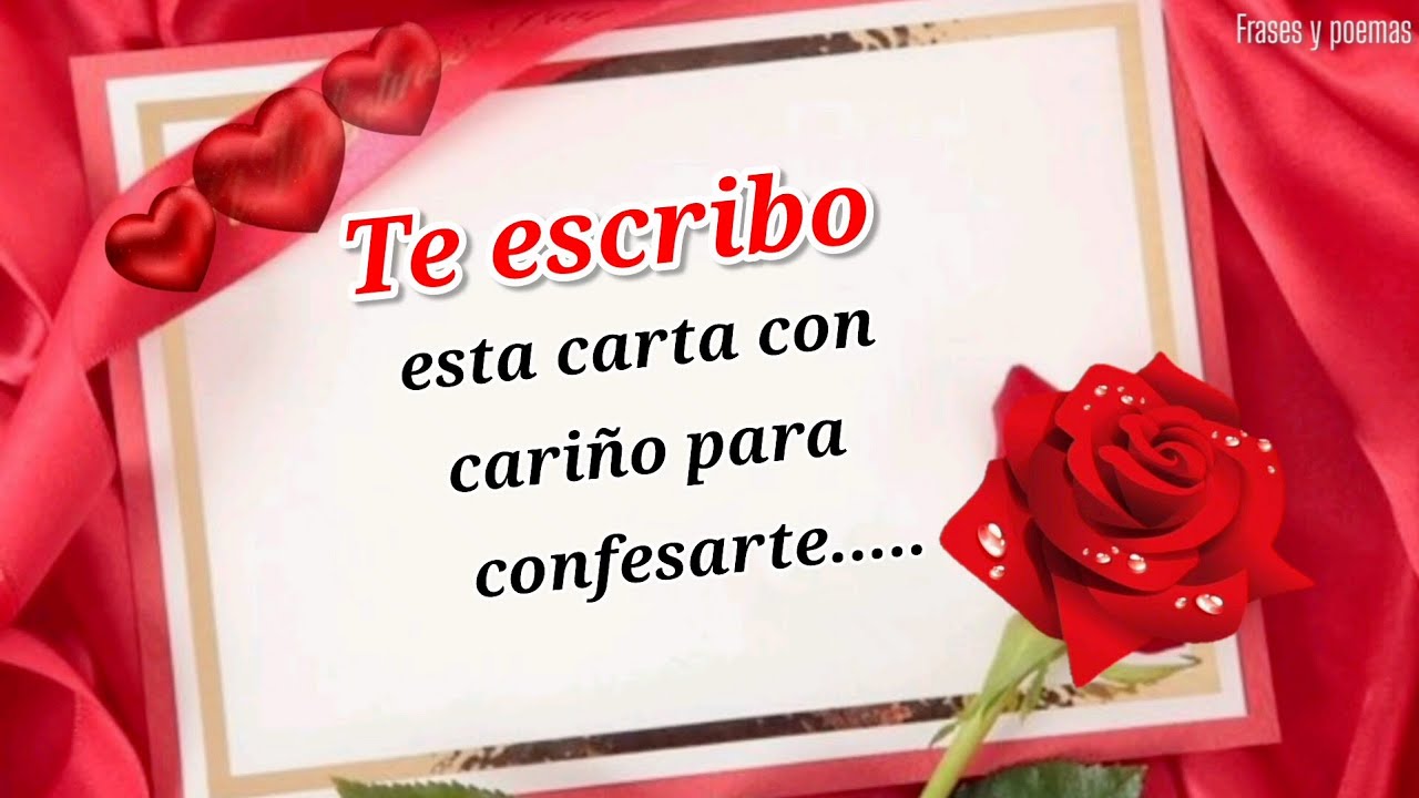 carta de amor para la persona que me gusta