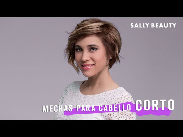 mechas de dos colores en pelo corto