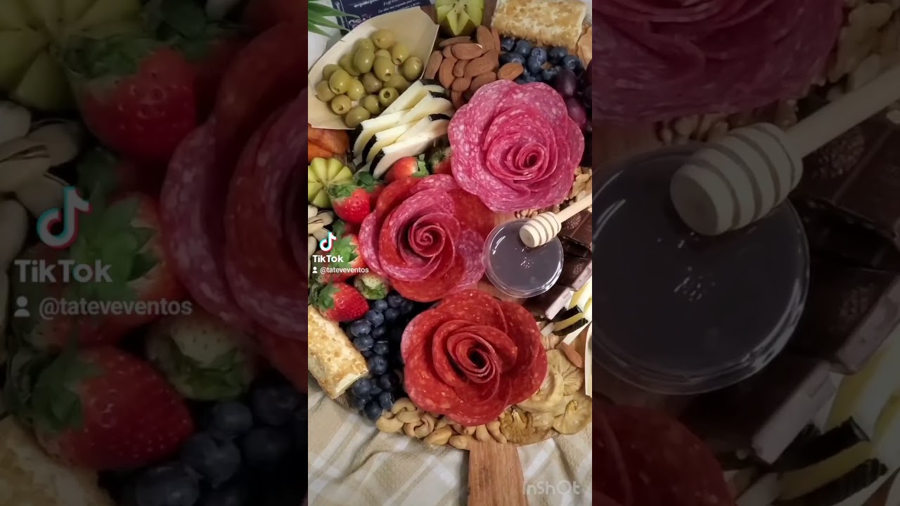 mesa de quesos y carnes frias para boda