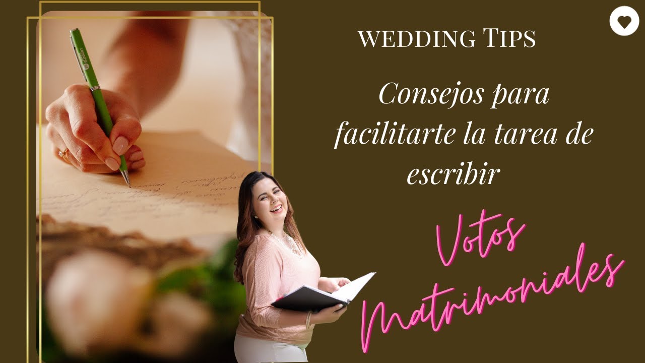 que se escribe en los votos matrimoniales